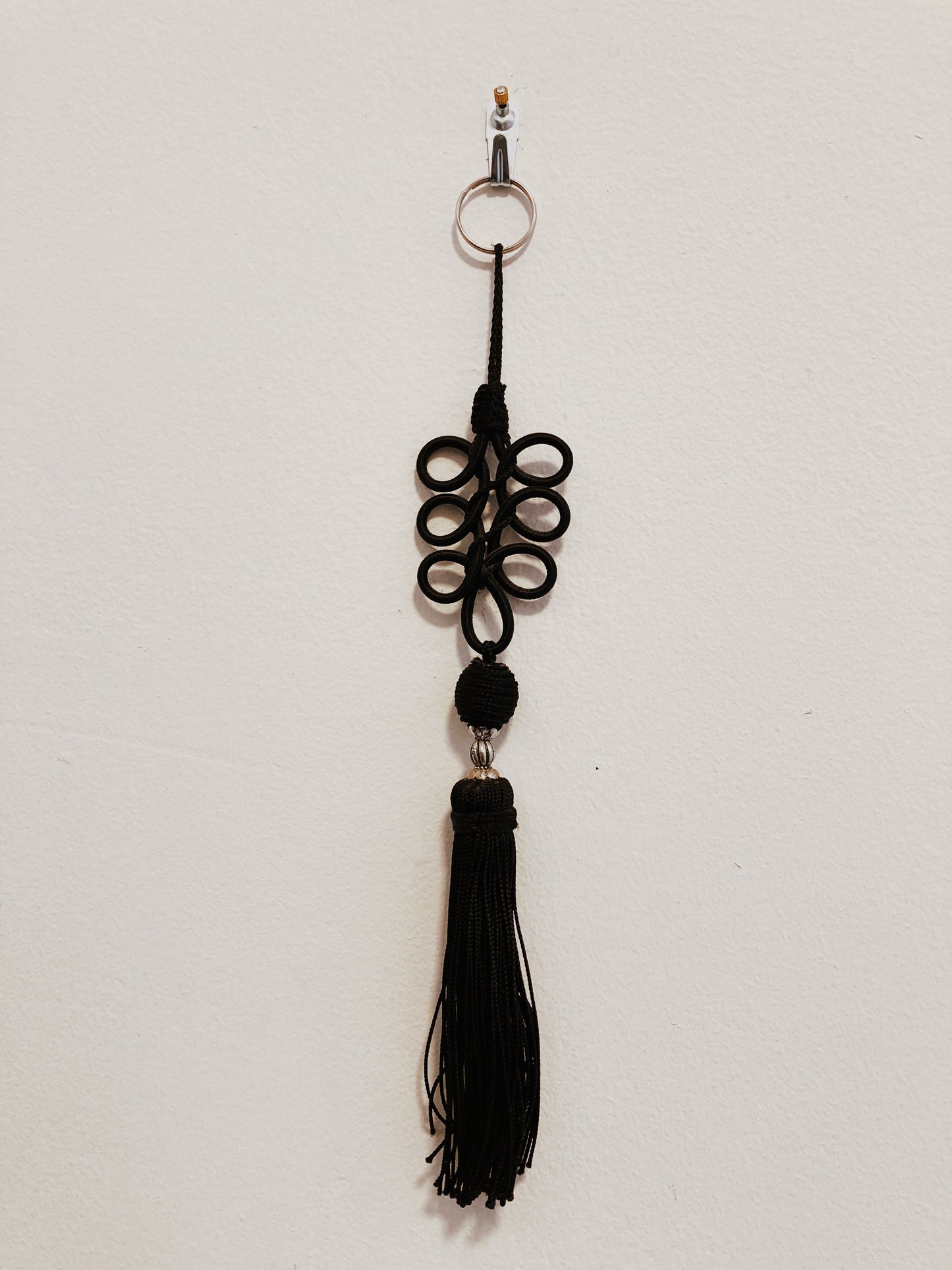 Tassel keychain in Black