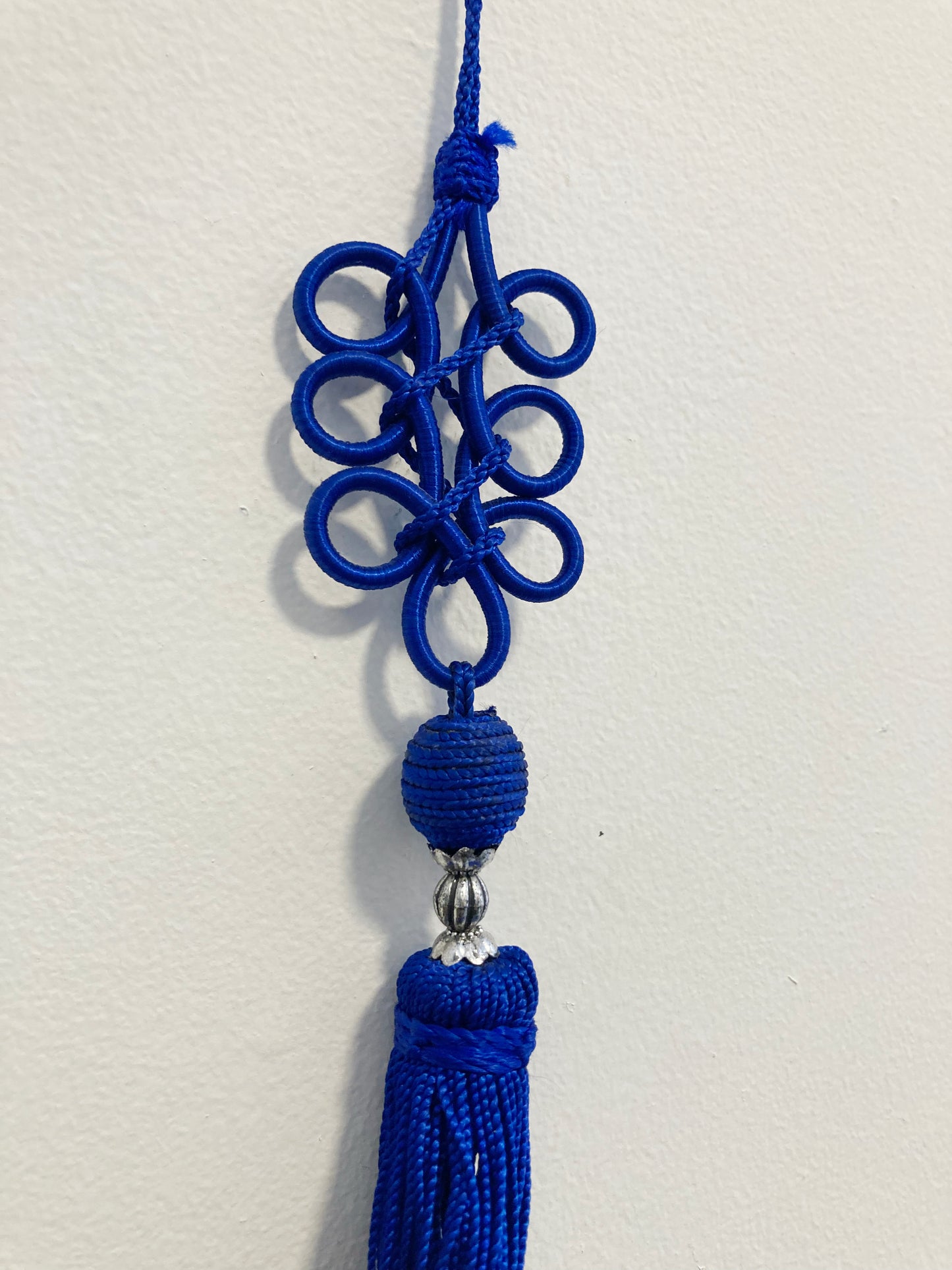 Tassel keychain in Majorelle Blue